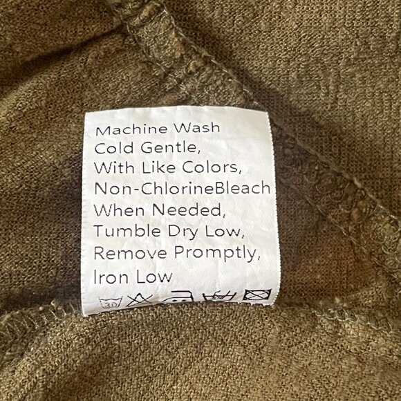 KIRUNDO Soft Short Sleeve Midi Dress With Pockets in Green Women's XL - Picture 10 of 11